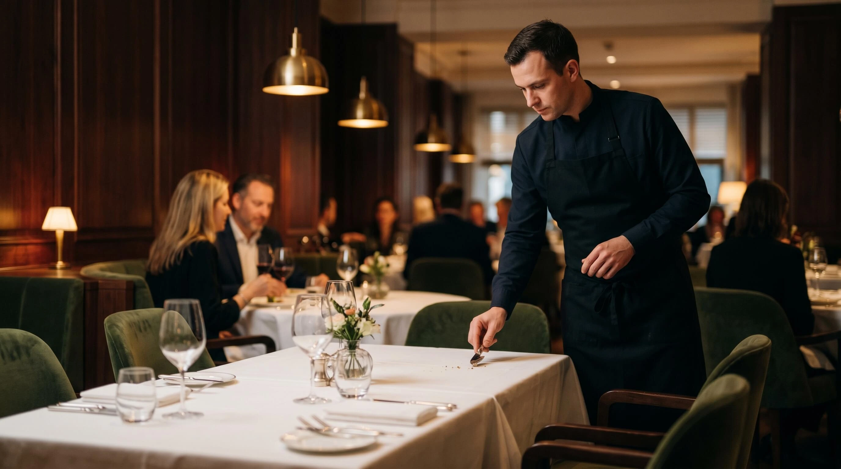 Service en tafeldetail in een restaurant waar aandacht zichtbaar blijft