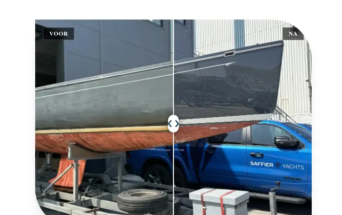 Detail of carefully finished yacht work